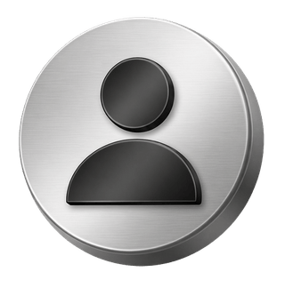 Decorative 3D user avatar icon in silver on the FAQ page